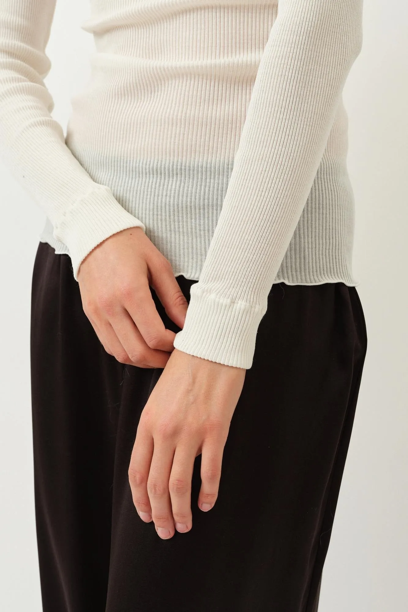 Simona Oscalito Longsleeve Top — Ivory