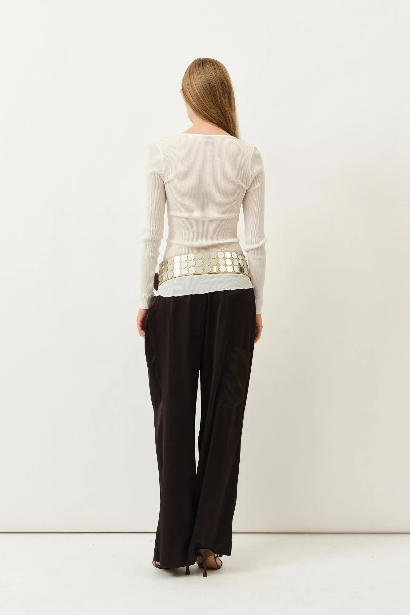 Simona Oscalito Longsleeve Top — Ivory