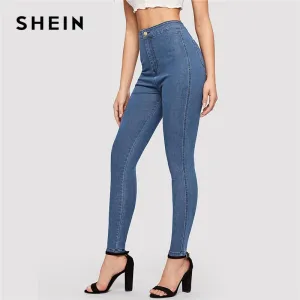 Solid Skinny Jeans