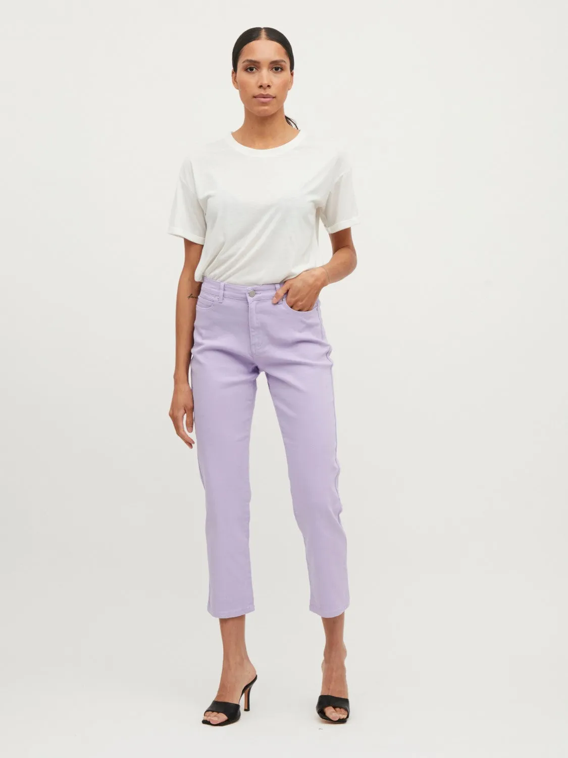 Sommer Straight Leg 7/8 Jeans (Lilac)