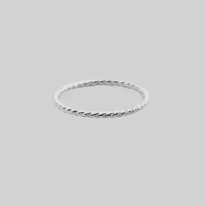 Sterling Silver Twisted Midi Ring