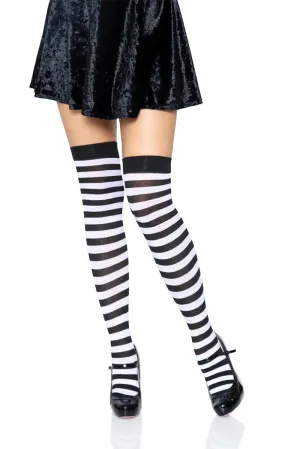 Stripe Thigh Highs [Various Colors]