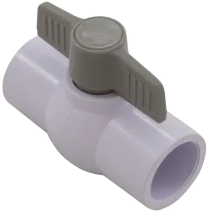 Super-Pro 1" Ball Valve, Slip x Slip, White - 25800-110-000