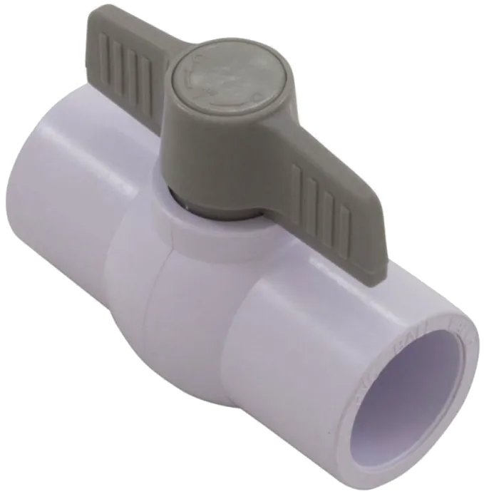 Super-Pro 1" Ball Valve, Slip x Slip, White - 25800-110-000