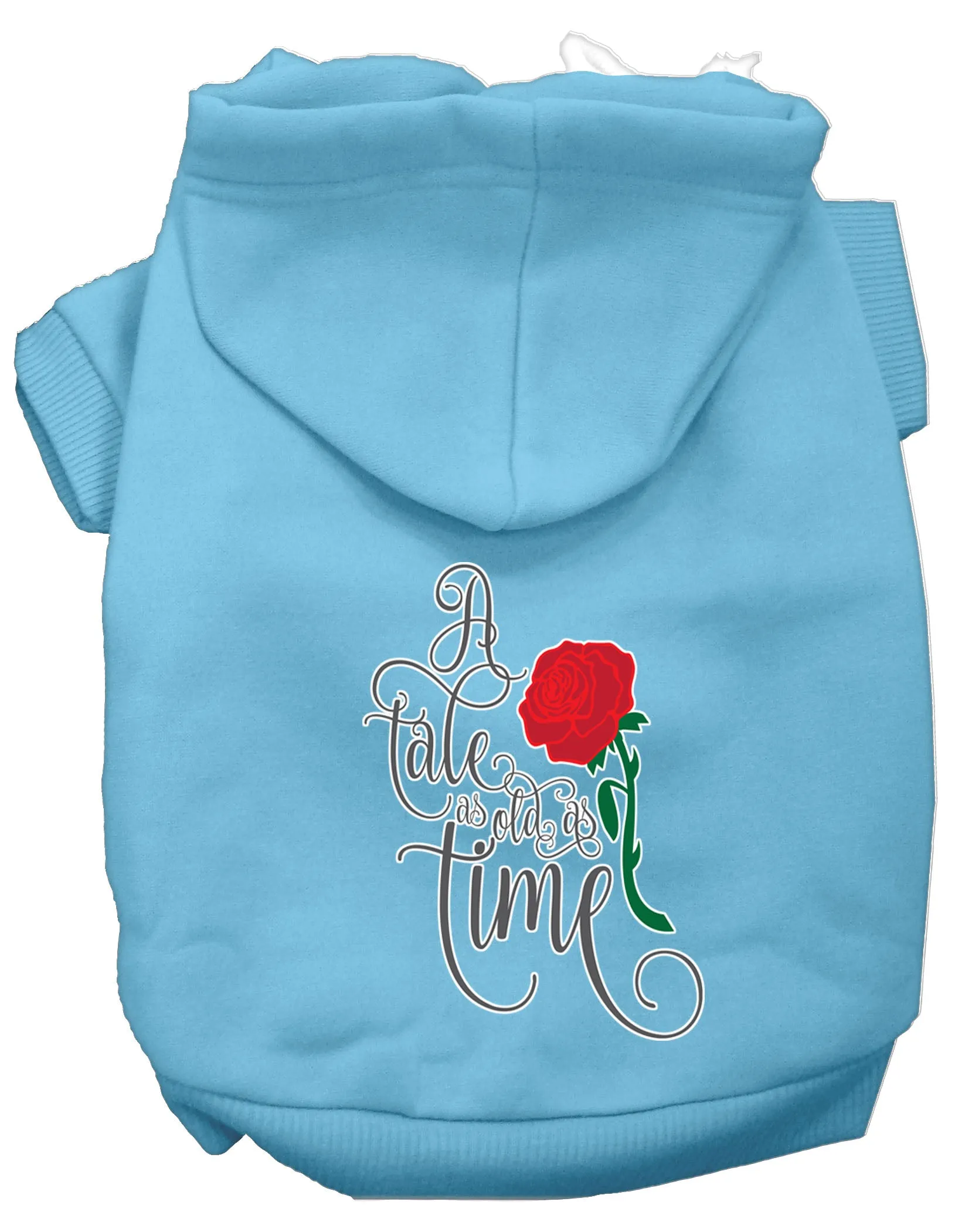 Timeless Tale Screen Print Dog Hoodie Baby Blue M