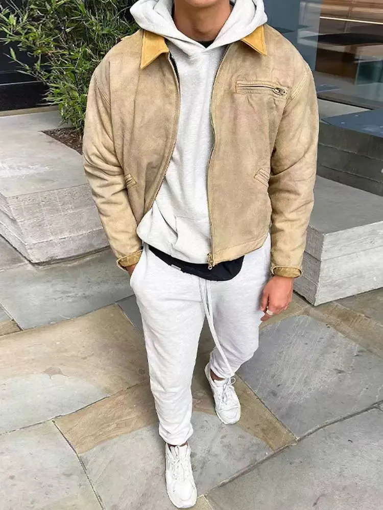 Toleet Y2K Street Style Vintage Short Fall/Winter European/American High Street Suede