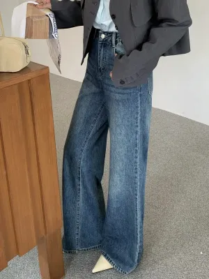 Toleet Y2K Street Style ZHISILAO Vintage Flare Jeans Women Classic High Waist Floor Length Denim Pants Autumn 2024