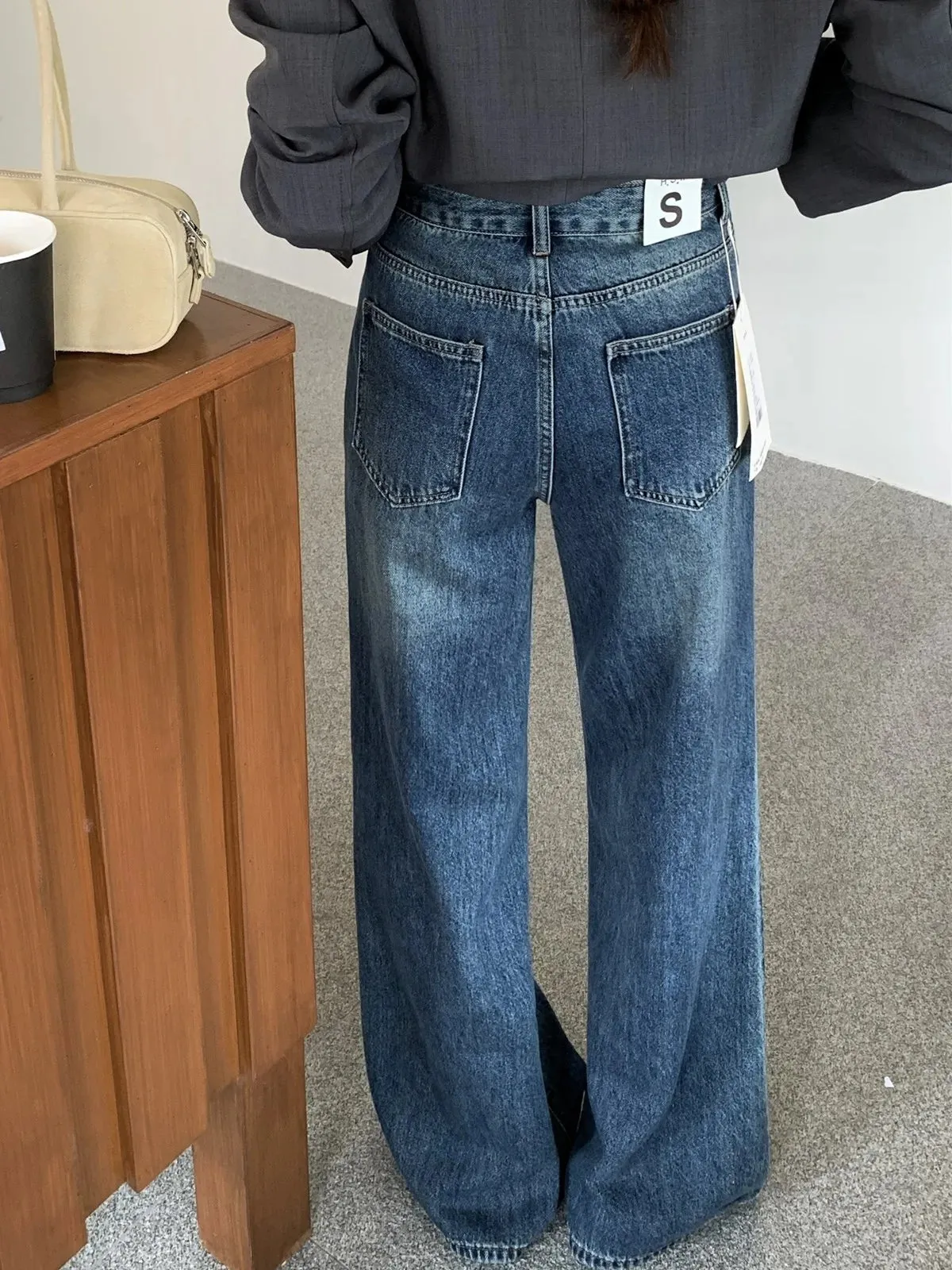 Toleet Y2K Street Style ZHISILAO Vintage Flare Jeans Women Classic High Waist Floor Length Denim Pants Autumn 2024