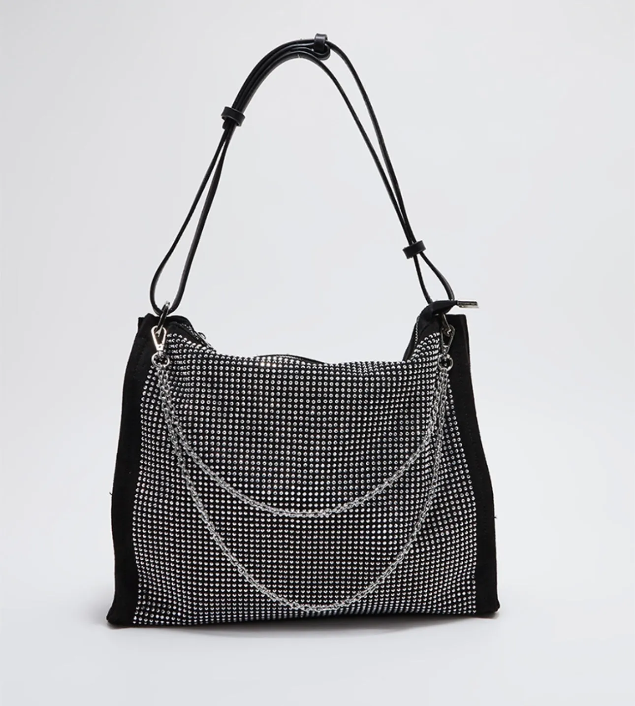 Tyra Stone Studded Shoulder Bag