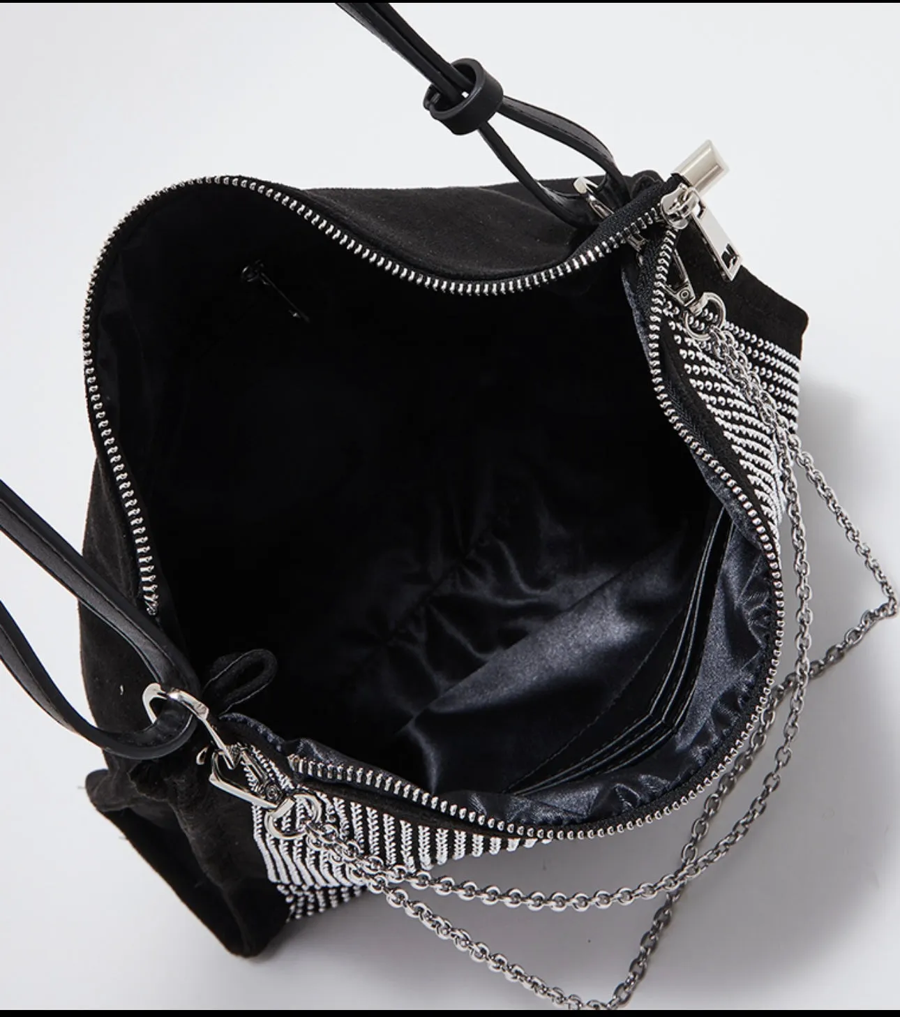 Tyra Stone Studded Shoulder Bag