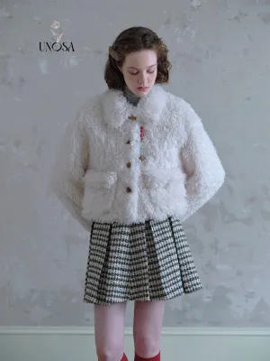 [UNOSA] Soft Season Faux Fur Coat