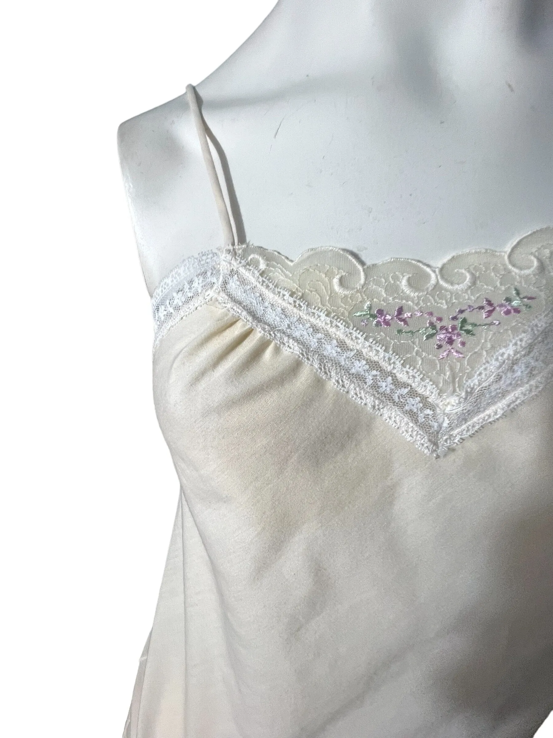 Vintage cotton slip set lingerie S Interludes