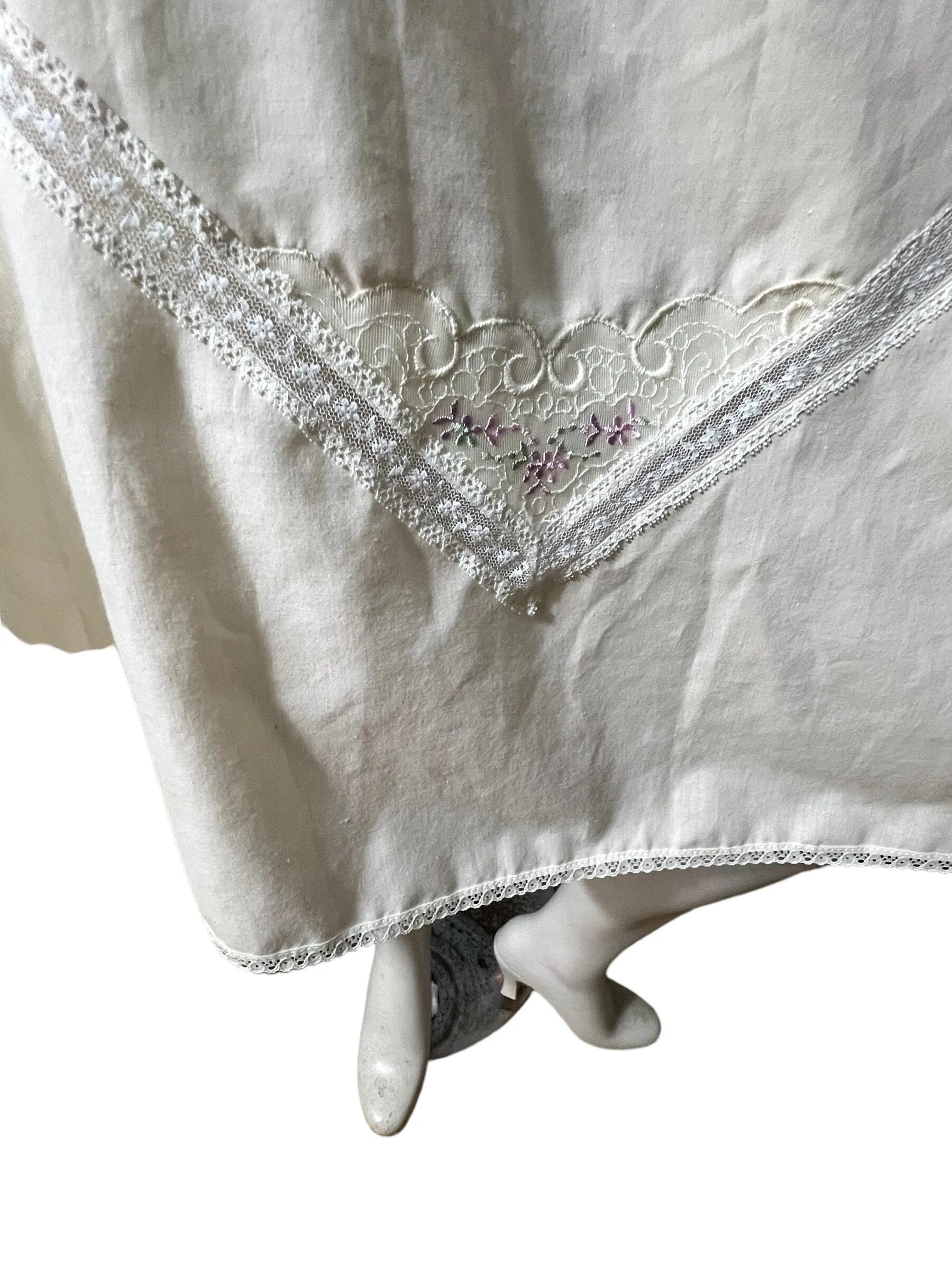 Vintage cotton slip set lingerie S Interludes