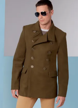 Vogue 1853 Mens Double-Breasted Coat Pattern