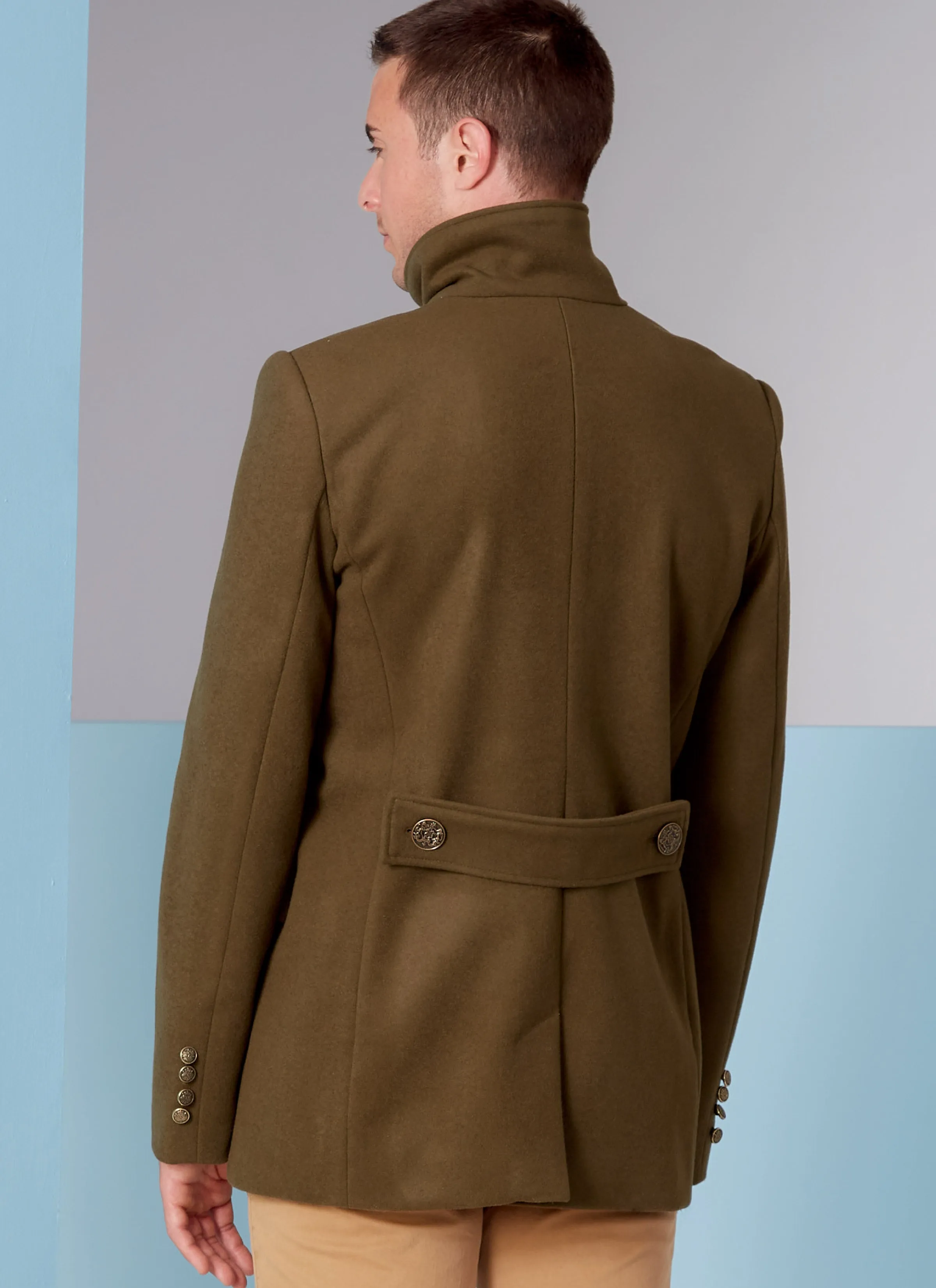 Vogue 1853 Mens Double-Breasted Coat Pattern