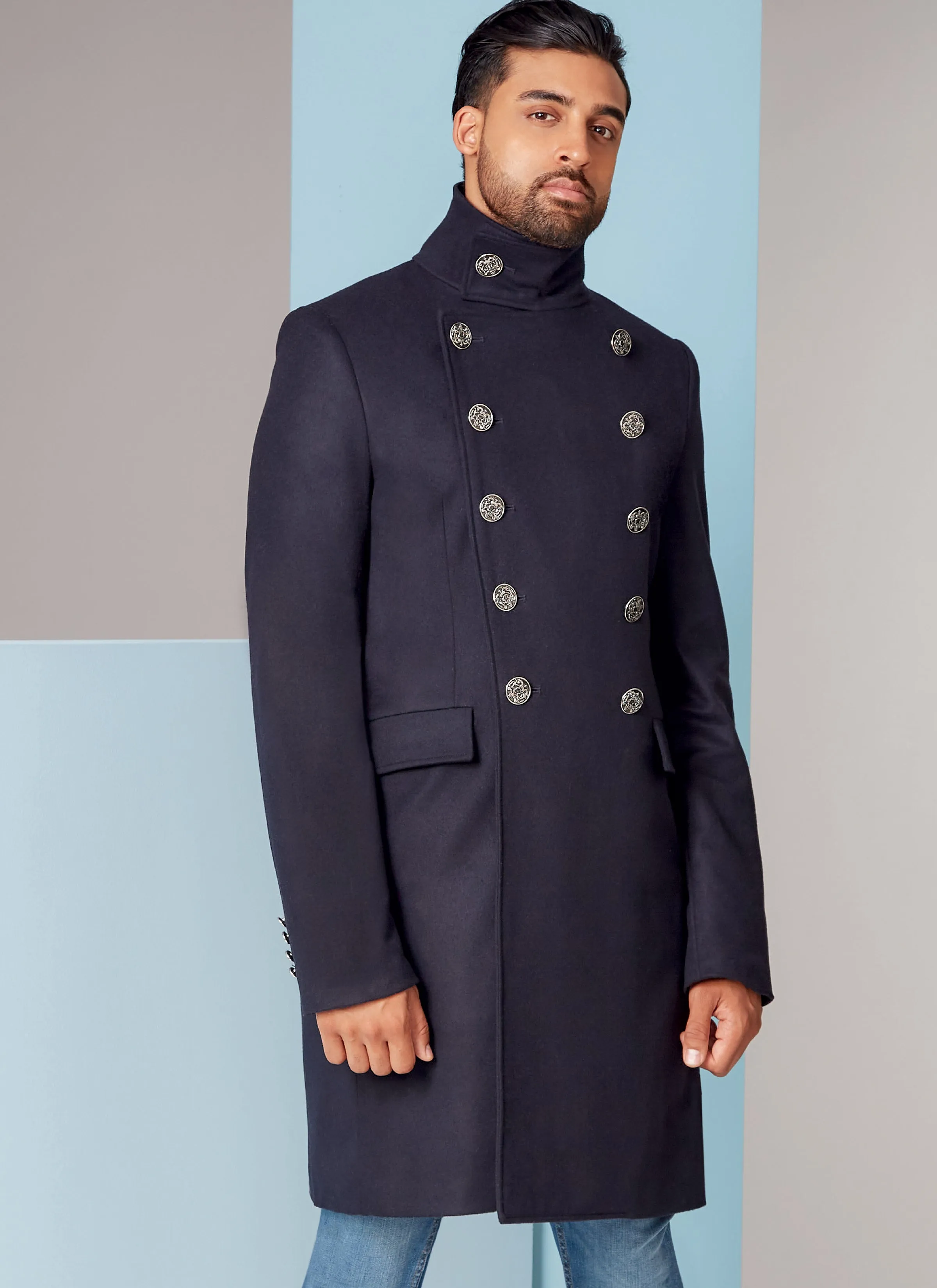 Vogue 1853 Mens Double-Breasted Coat Pattern
