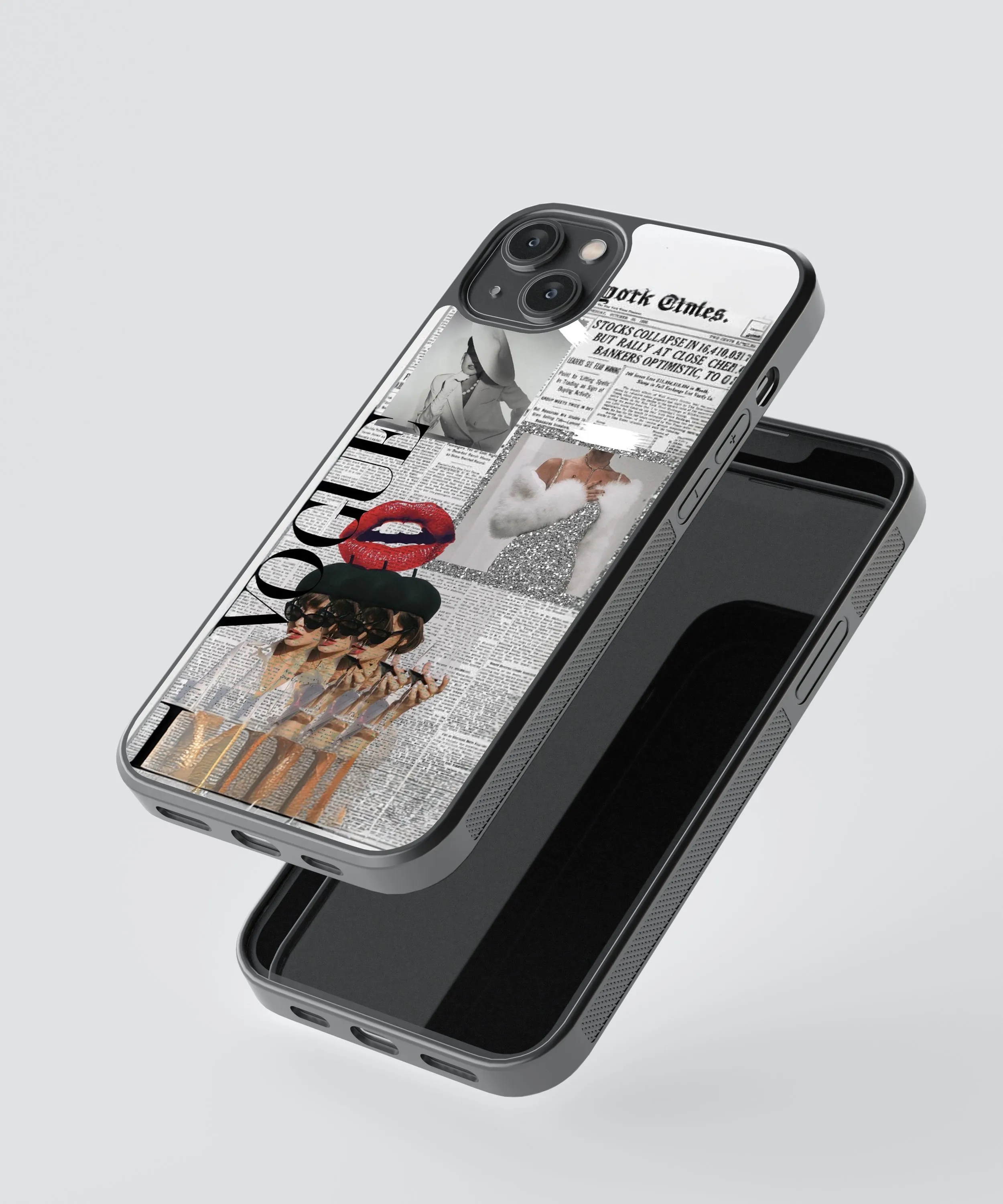 Vogue Y2K Glass Phone Case Cover