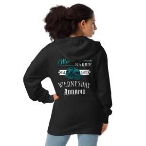 Wednesday Unisex Fleece Zip Up Hoodie