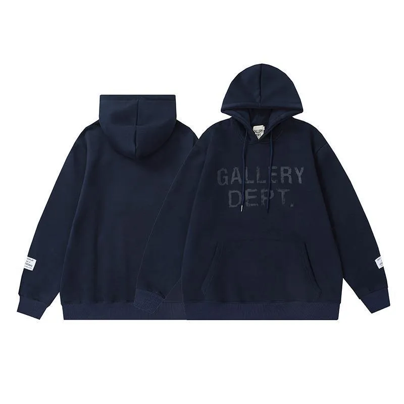 Wenkouban Winter Y2K Men's Street Style Outfits Fleece-lined Hooded Sweater Casual Hoodie