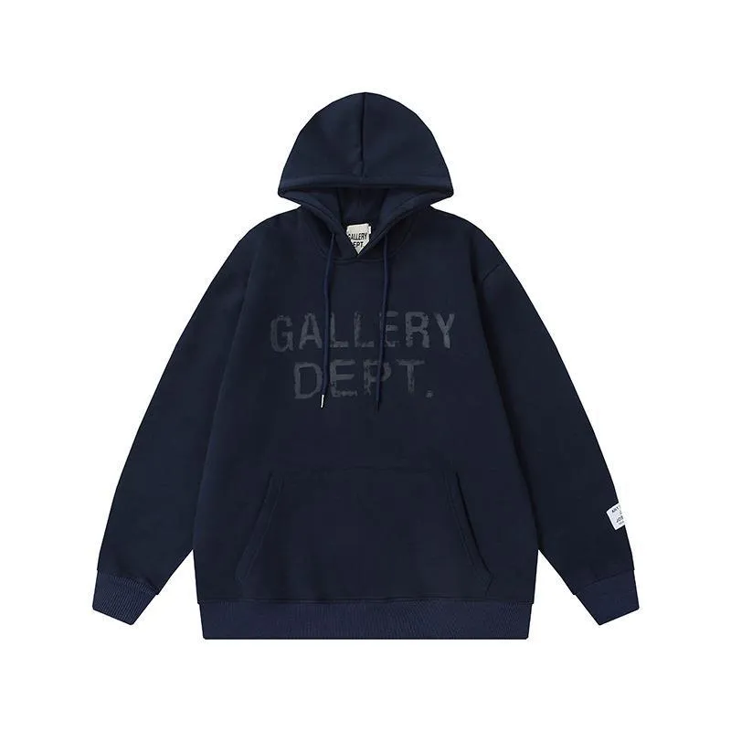 Wenkouban Winter Y2K Men's Street Style Outfits Fleece-lined Hooded Sweater Casual Hoodie