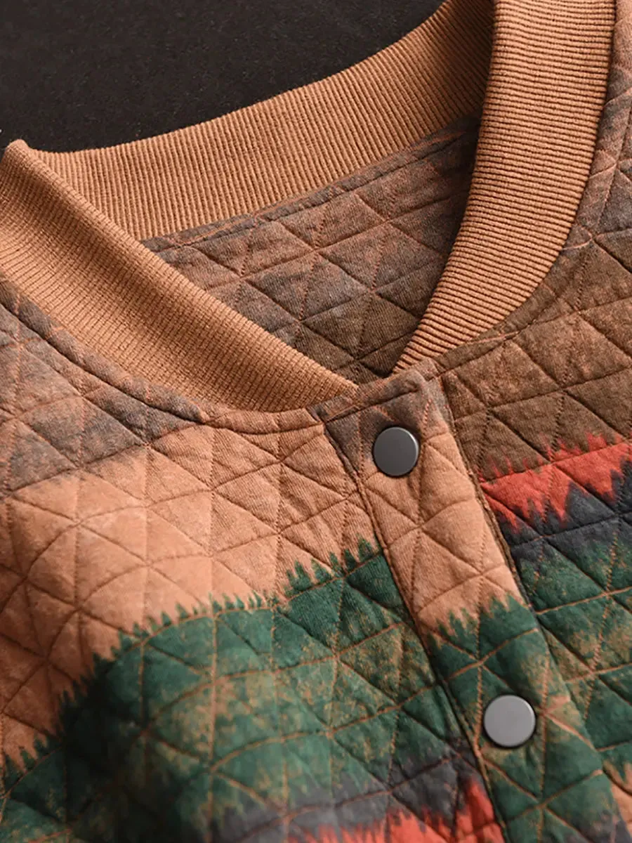 Women Colorblock Loose Coat