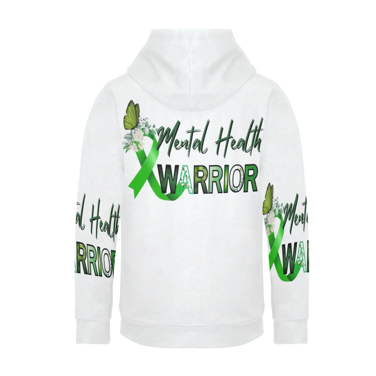 Women's Mental Health Warrior Fleece Hoodie All Over Print