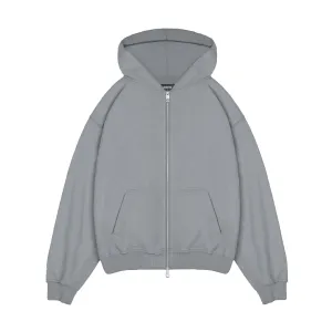 Zip Hoodie - Ocean Grey